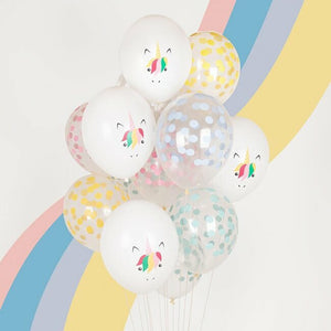 Balões impressos confetti pastel