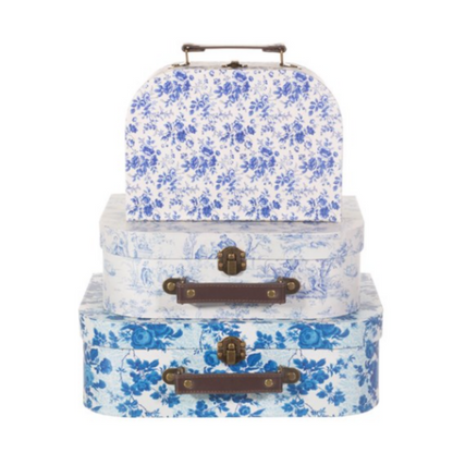 malinhas flores azul e branco conj. 3