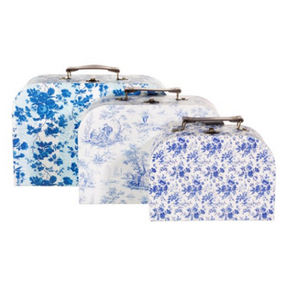 malinhas flores azul e branco conj. 3