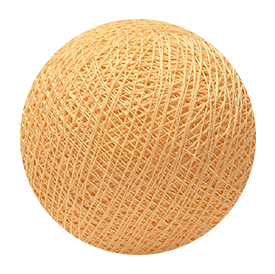 Cotton balls - soft orange