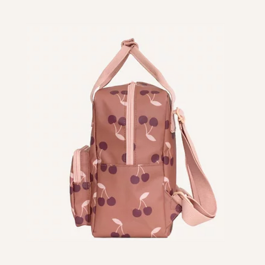 Mochila pequena cerejas