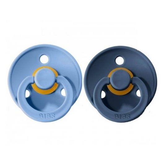 Conj. 2 chuchas BIBS®  sky blue/steel blue