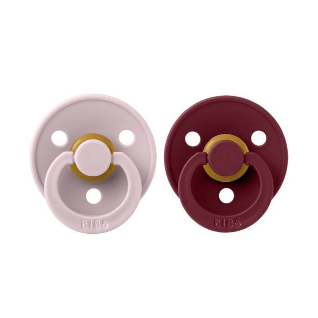 Conj. 2 chuchas BIBS®  pink plum/elderberry